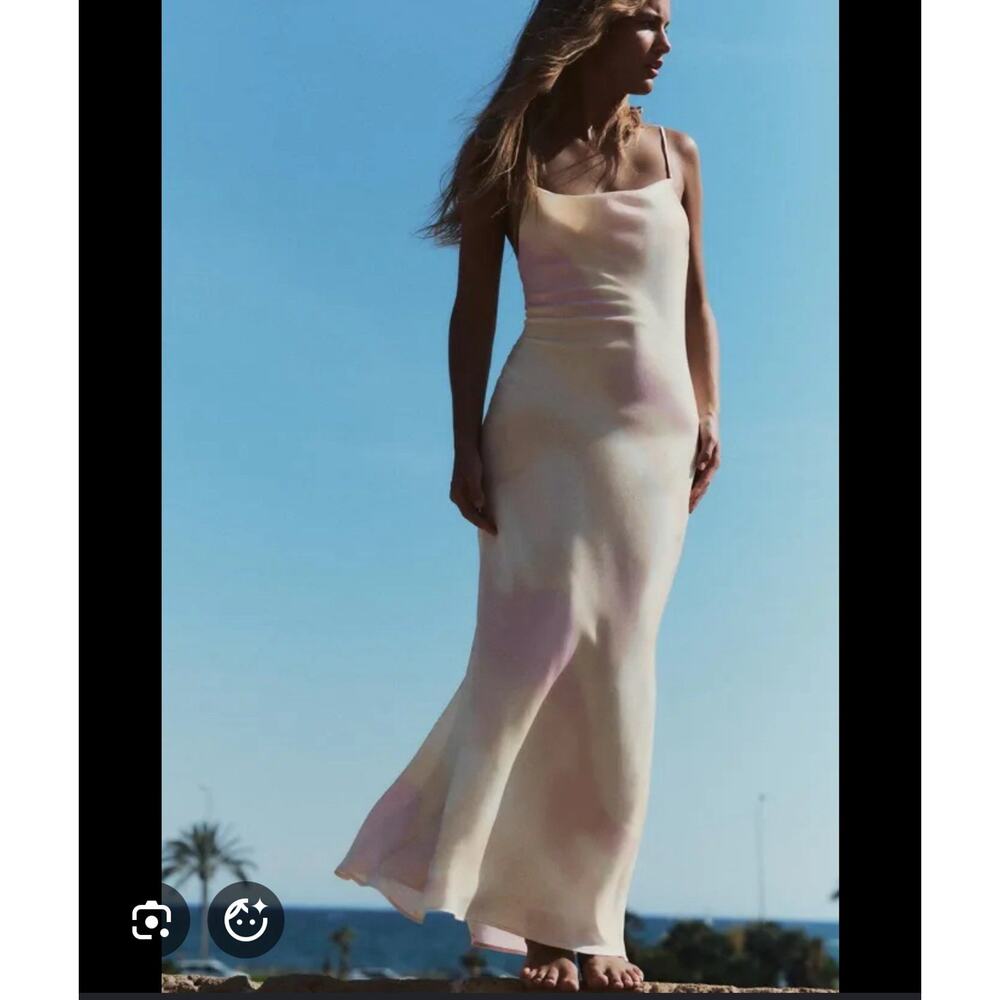 Zara Summer Midi Dress Size M Brand New With Tag - Picture 2 of 8